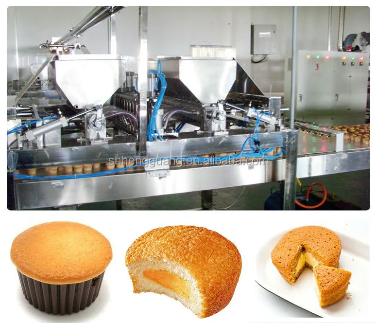 Completely automatic line cup cake machine