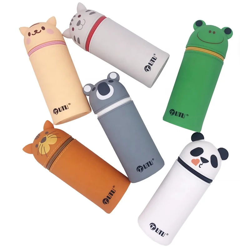 
Cute Panda Silicone Standing Pencil Bag/Pencil Pouch/Pencil Case 