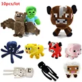 Minecraft plush toy Brinquedos Game Toys Cheapest Sale High Quality Plush Toys Cartoon Game Toys 10pcs