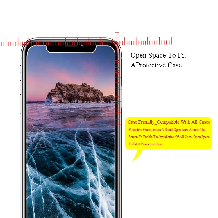 
New Model 2.5D 0.3MM Perfect Fit Tempered Glass Screen Phone Protector for iPhone X/XS/11 Pro/12/12 Pro Max 