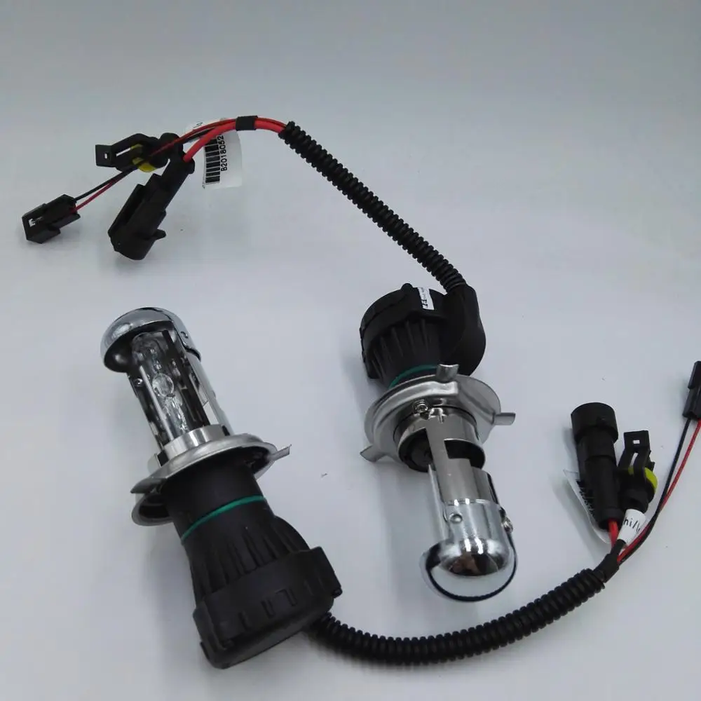 
H4 Hi/Lo hid xenon headlight high low beam 35w with big waterproof relay harness wire fits all HID xenon bulbs 