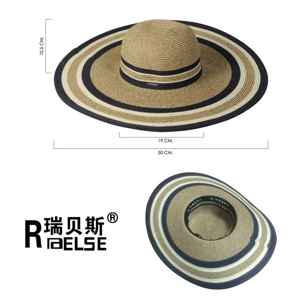 ladies summer hat wholesale fashion beach wide brim paper straw hat