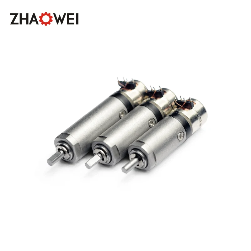 zhaowei 12 volt double shaft vacuum brushed reductor motor 12v dc micro gear stepper motor with gearbox