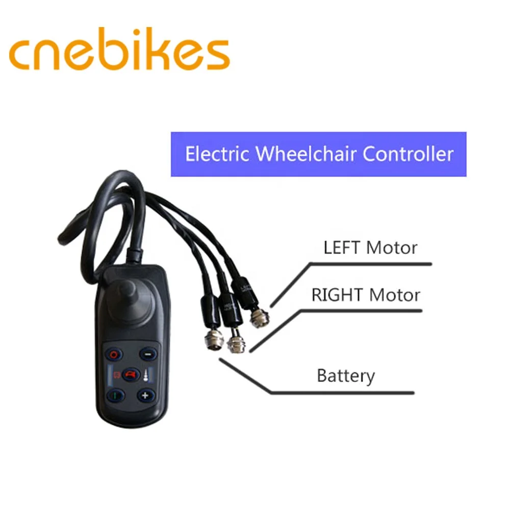 Cnebikes Electric Wheelchair Motor Brushless Hub Motor Electric Wheelchair Conversion Kit Attachment