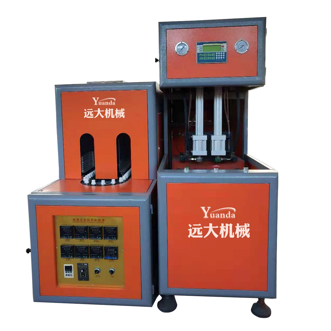 Новый дизайн, полуавтоматическая машина для выдувного формования бутылок с водой из ПЭТ