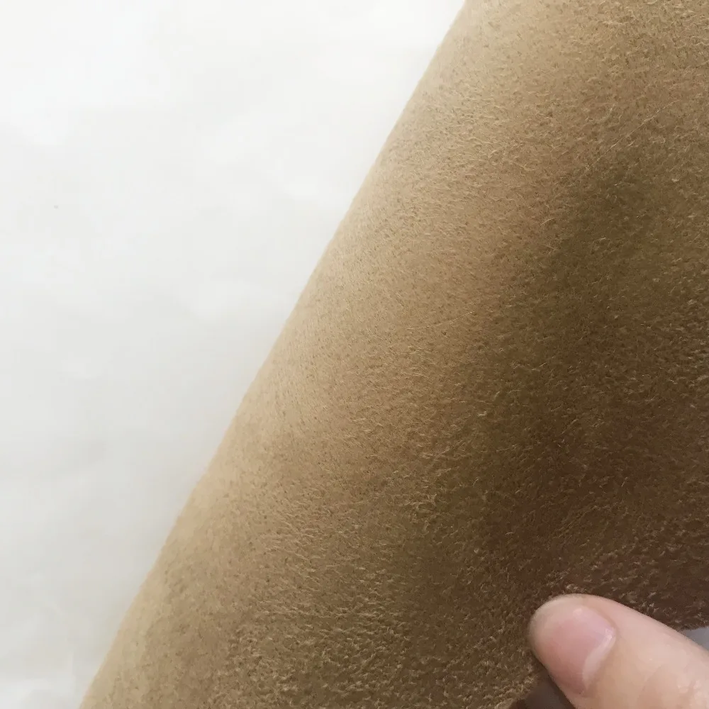 100% polyester super soft sherpa suede bonded fleece fabric for fashion garment