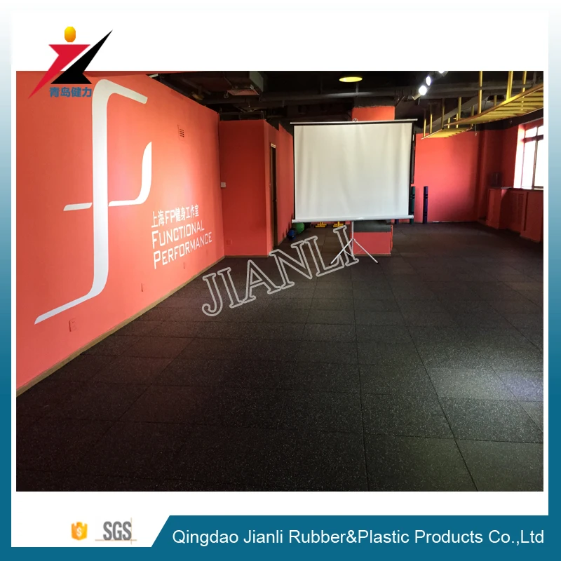 Cross training Equipment Noise Reduction Water Proof EPDM Gym Rubber Floor