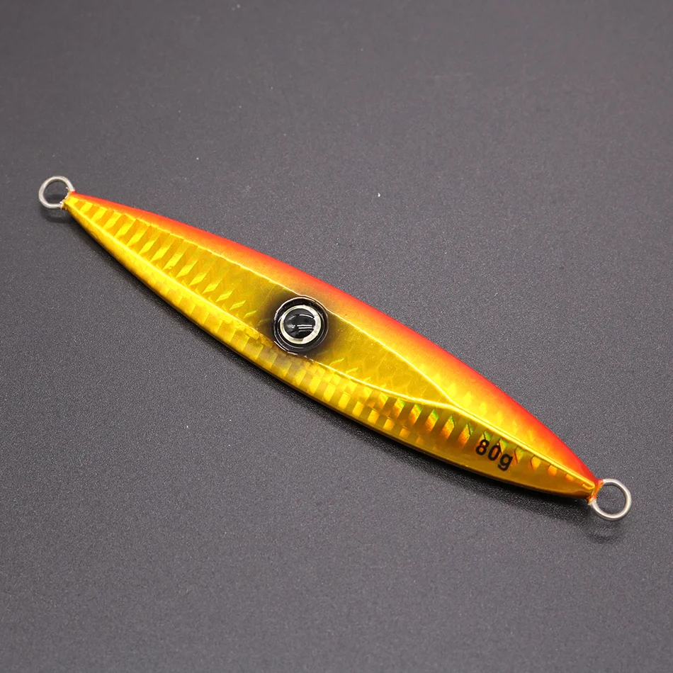 CASTFUN Free Shipping 40g 60g 80g 100g 120g 150g 200g Jig Slow Jig Bait Lures Metal Jig