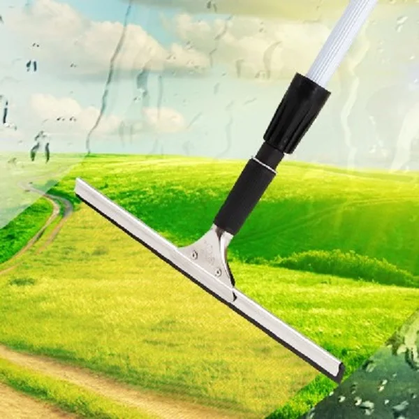 2024 new style sales stainless steel 16cm to 46 cm liquid rubber microfiber hand held car bathroom shower glass window squeegee