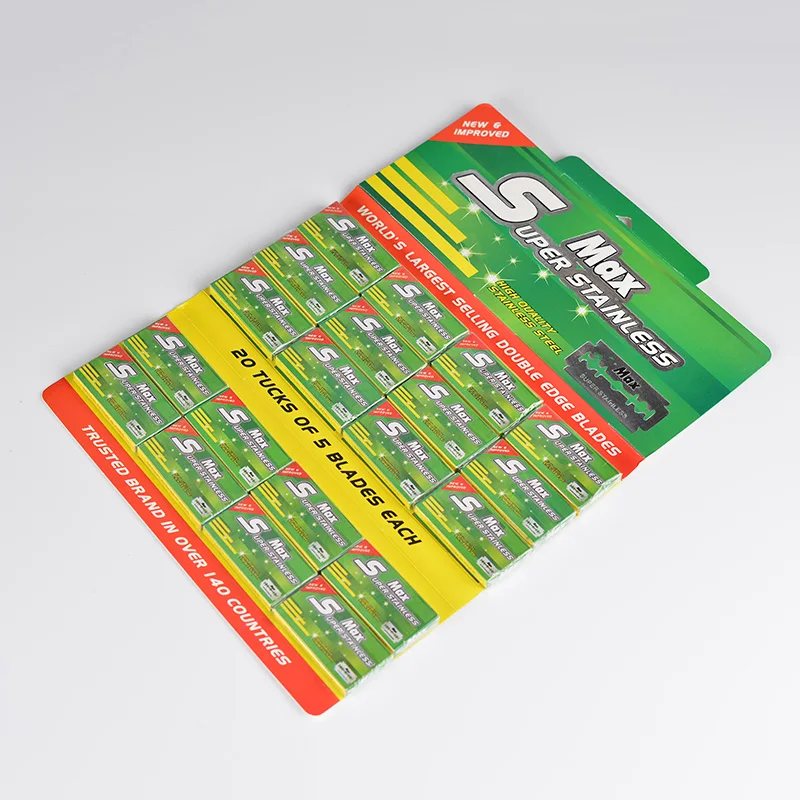 double edge brand name razor blades made by professional razor blade factory