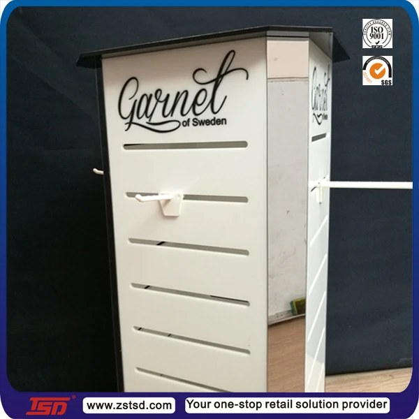 retail shop acrylic counter top rotating  jewelry product display stand,boutique store display racks for necklaces