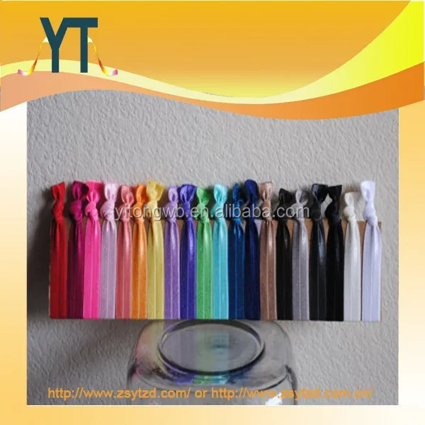 fashion color print bow hair tie elastic scrunchie for women