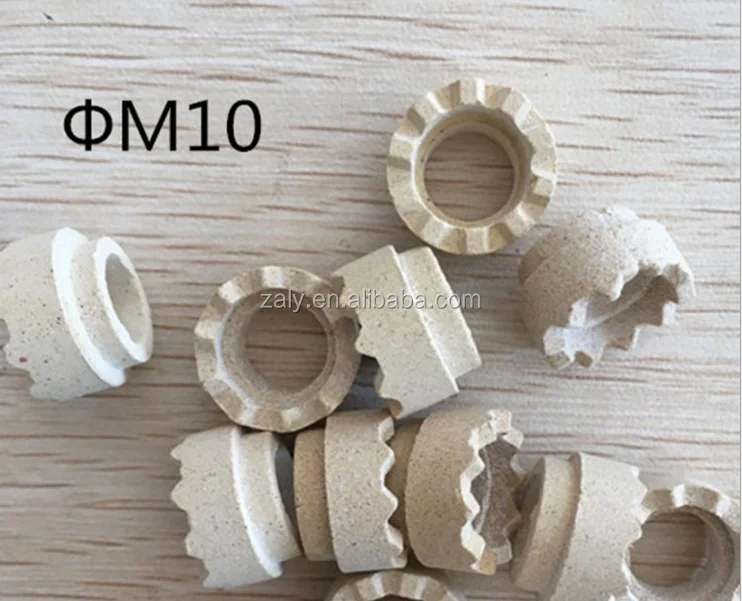 Cordierite Ceramic / Ceramic Welding Ring For Stud Welding Ferrule
