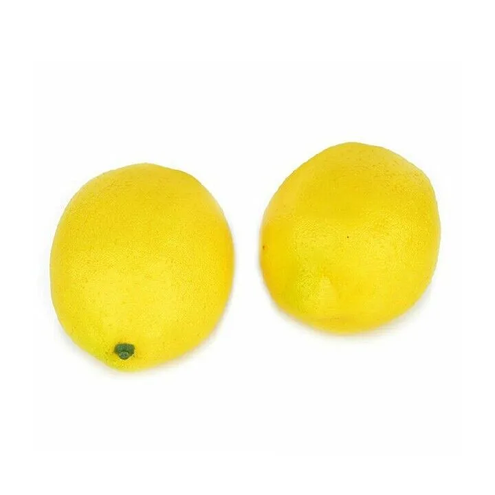 YIPAI 50mm mini Polystyrene plastic foam artificial fruit lemon for home decoration