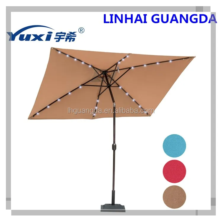
solar light umbrella led umbrella crank umbrella 