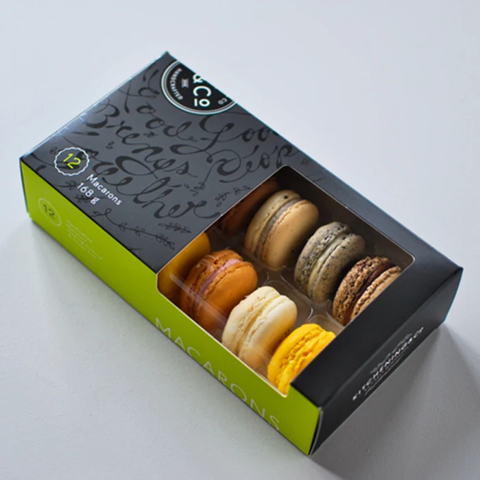 Wholesale eco-friendly custom food packaging boxes cardboard window