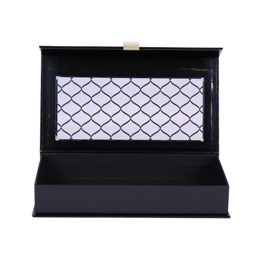 Custom black see through paper bow tie packaging gift box wholesale