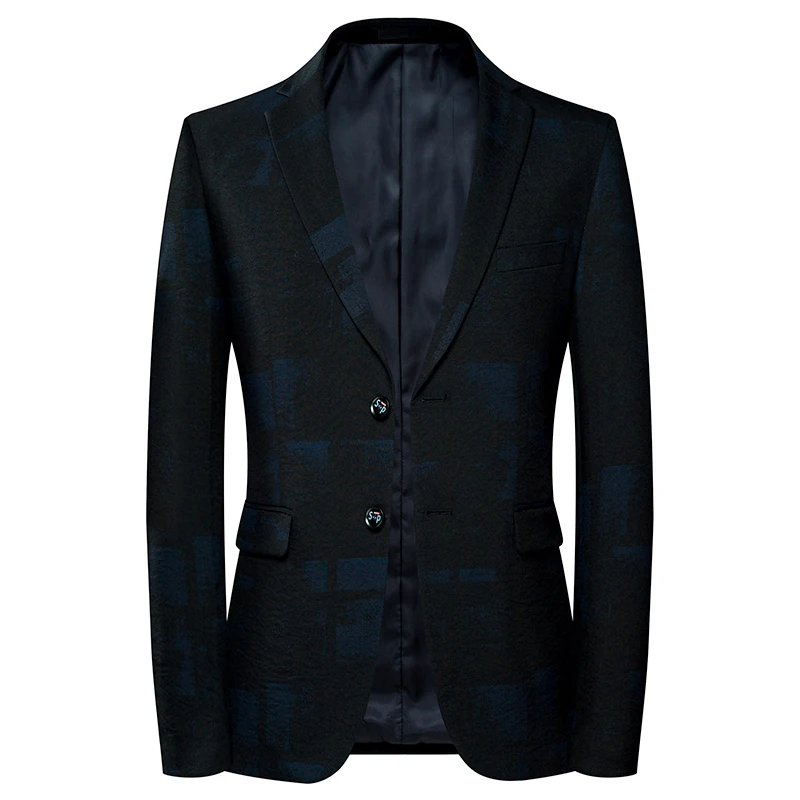 Весенняя мужская мода, для отдыха, деловой костюм с принтом, куртка и платье для мужчин