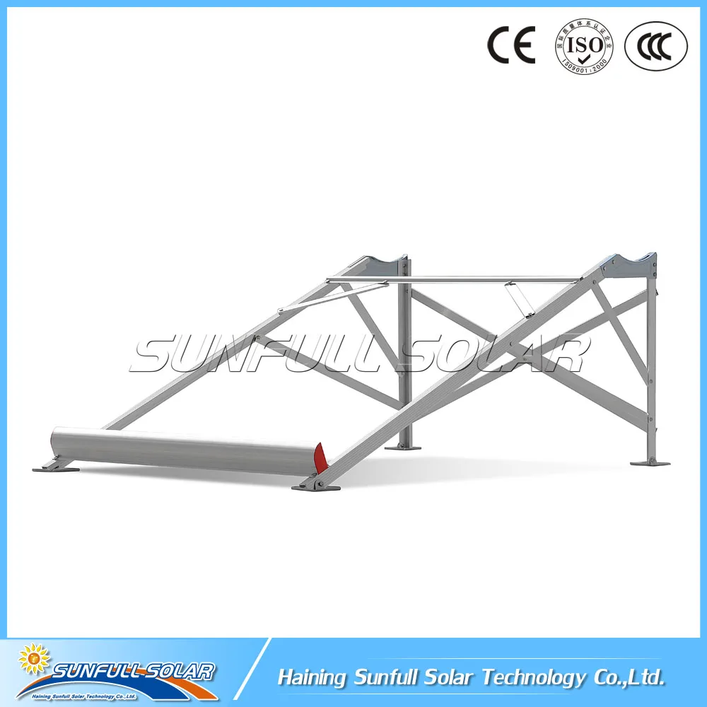 Stainless steel solar hot water heater system with aluminum alloy bracket
