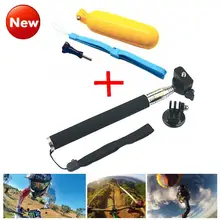 Go pro Accessories monopod with tripod mount + Handler Floating hand grip bobber for gopro hero 4 3+ 2 sj4000 sport Camera LD12