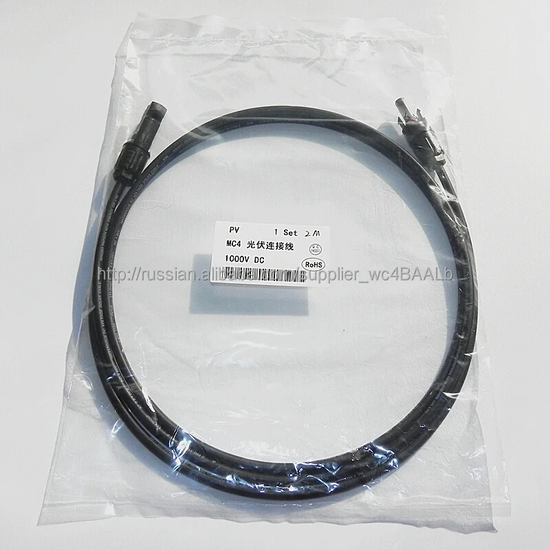 Wholesale 10 pcs. = lot of solar cable 6.0mm2 (10AWG) 4 meters (13.12 feet) solar
