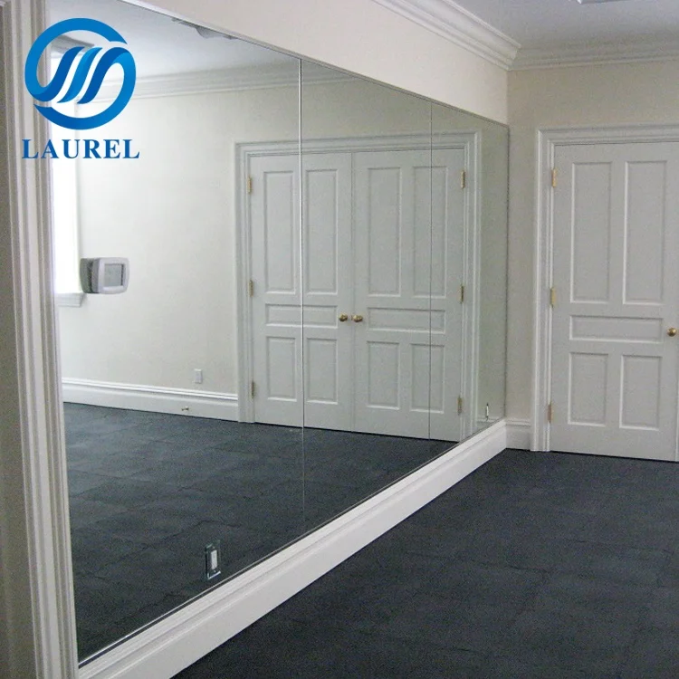 U grooved glass 5mm crystal  colored mirror glass wall building glass