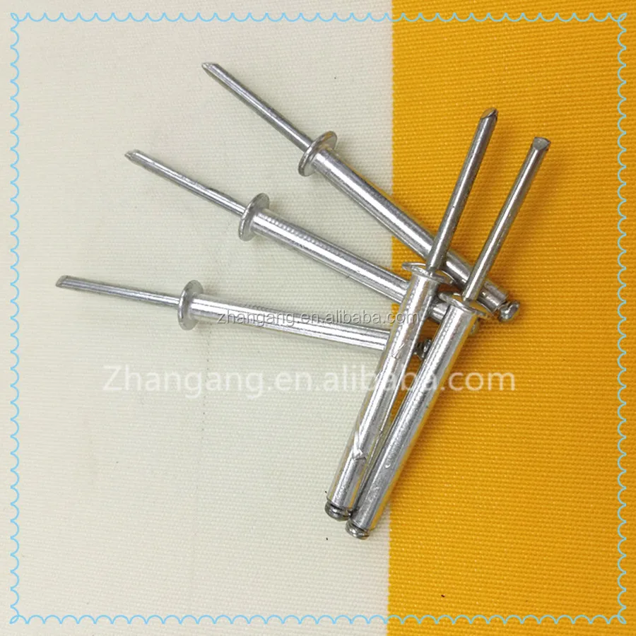 Nice Special Size 6*38 mm Open Type Standard Aluminum Metal Push Blind Rivet for Furniture