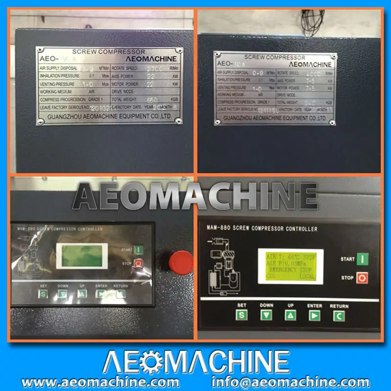 Гуанчжоу золото поставщик прямых продаж используется промышленный с прямым приводом стационарный винтовой компрессор