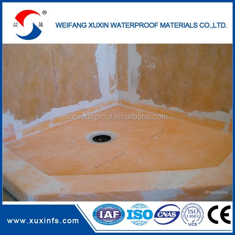 Shower waterproofing damp proof course material pp/pe waterproof membranes for bathroom