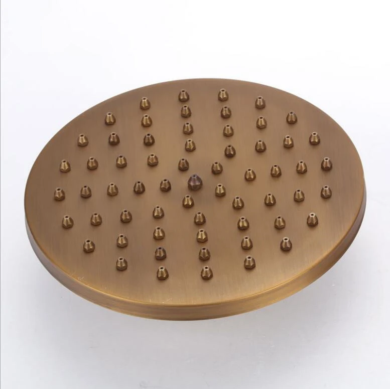 Classic Antique Brass Mixer Faucet Shower Set Brass Wall Mounted Bathroom Shower System