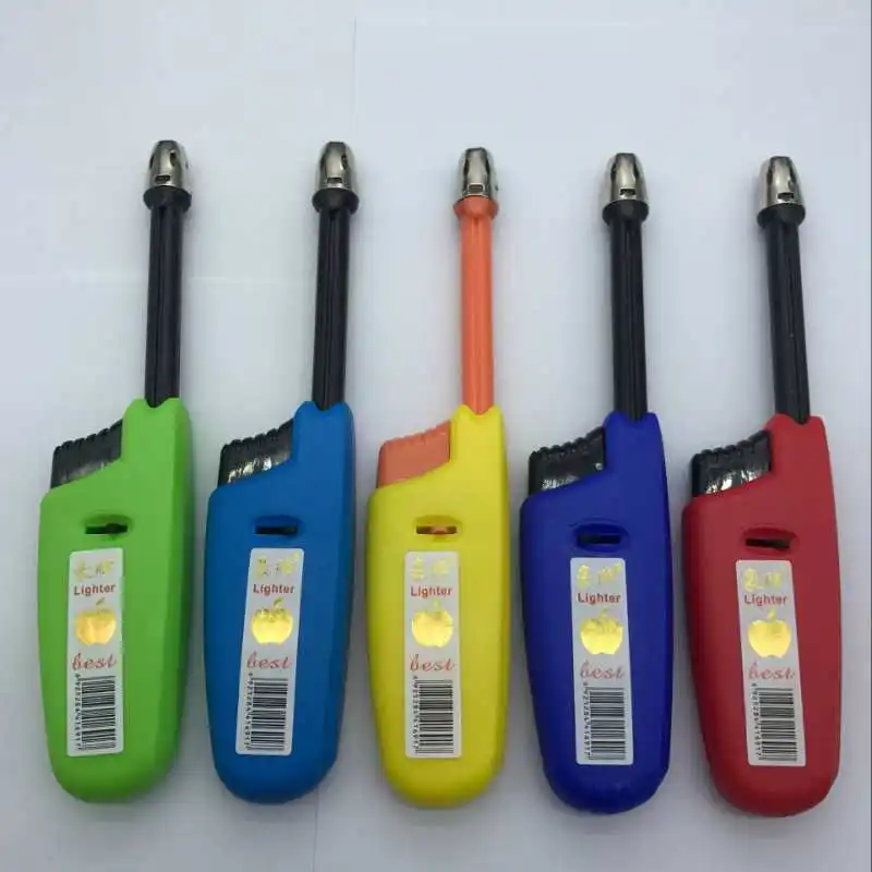 2019 Best selling BBQ Lighters Cheapest Flexible Gun Kitchen Lighter for Wholesale with Print and Sticker