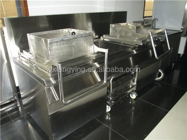 XYXZ-2(E) Commercial kitchen machine deep fryer/kfc equipment two tanks two baskets stainless steel gas deep fryer