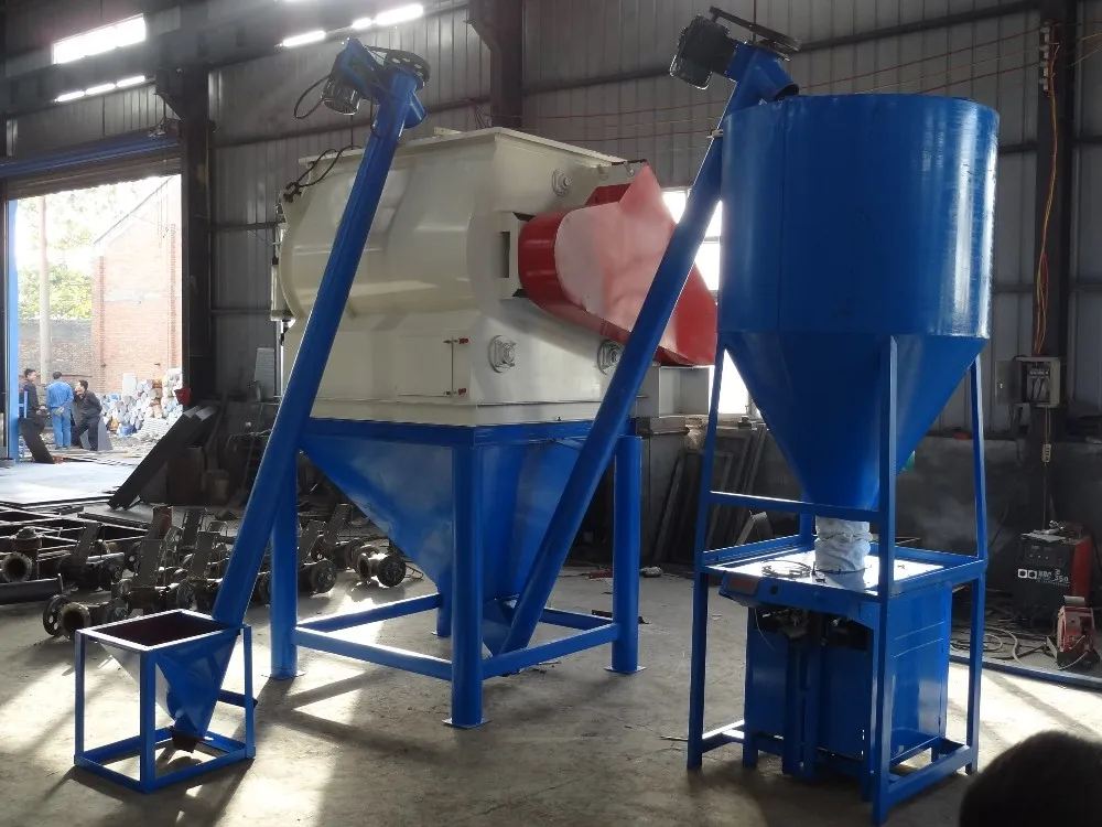 Factory  Mix Dry Packing Plaster Automatic Weight Premixed Lime Mortar Mixer Simple Tile Grout Making Machine
