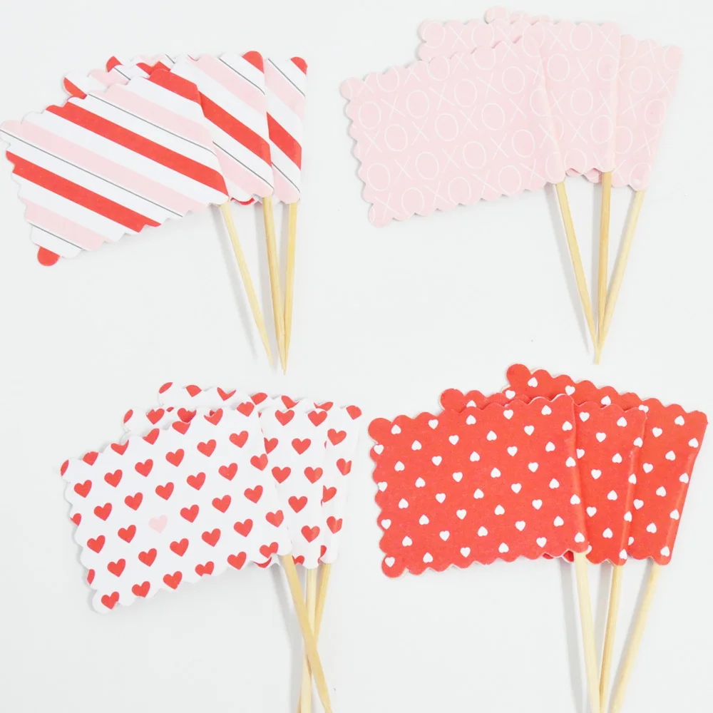 Decoration mini paper flag with tooth pick