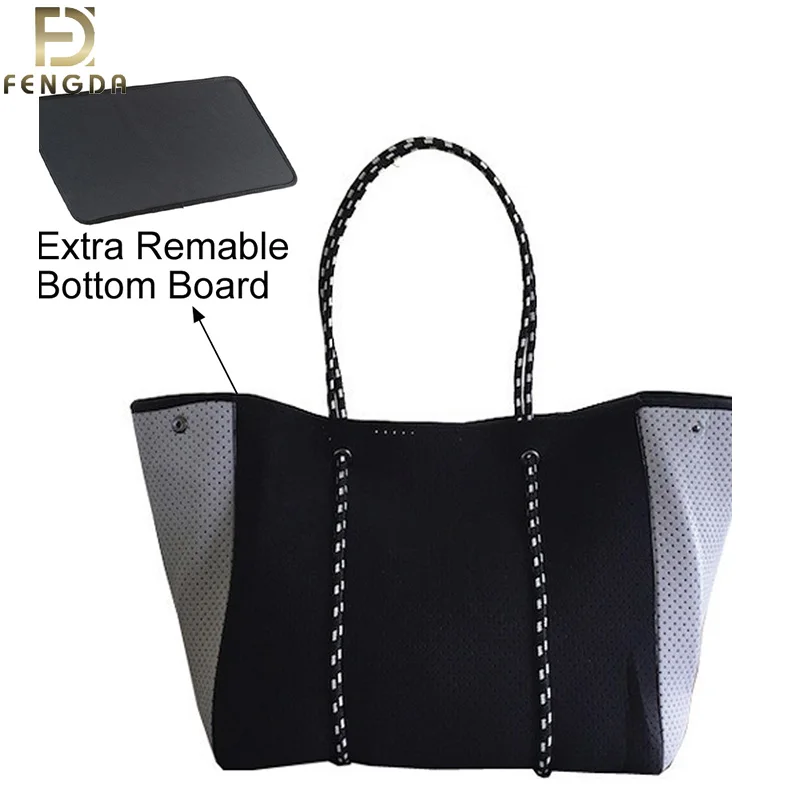 High Quality Designers Handbags Big Capacity Neoprene Bags Handbag Women Lady Button Thread OPEN