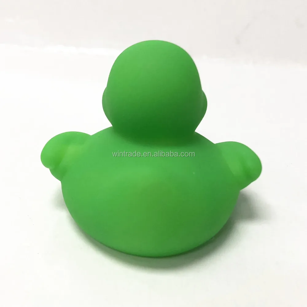 Wholesale Printing Rubber Duck Colorful Vinyl Green Duck