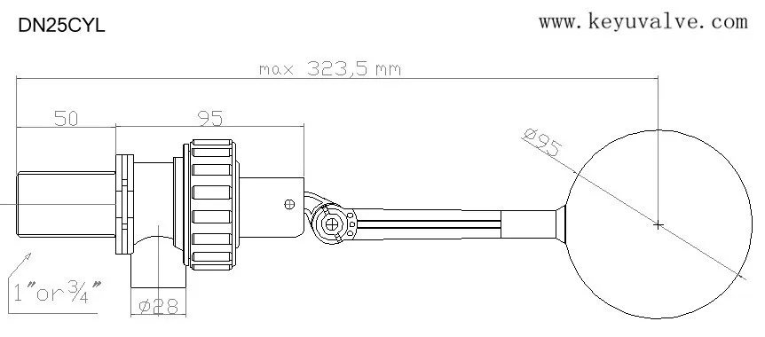 Hydraulic Water Level Control Float Ball Valve