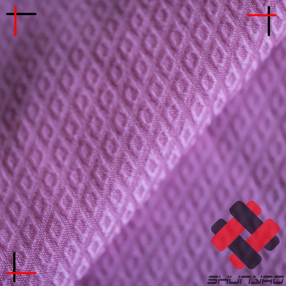diamond jacquard  4 way stretch microfiber polyester fabric