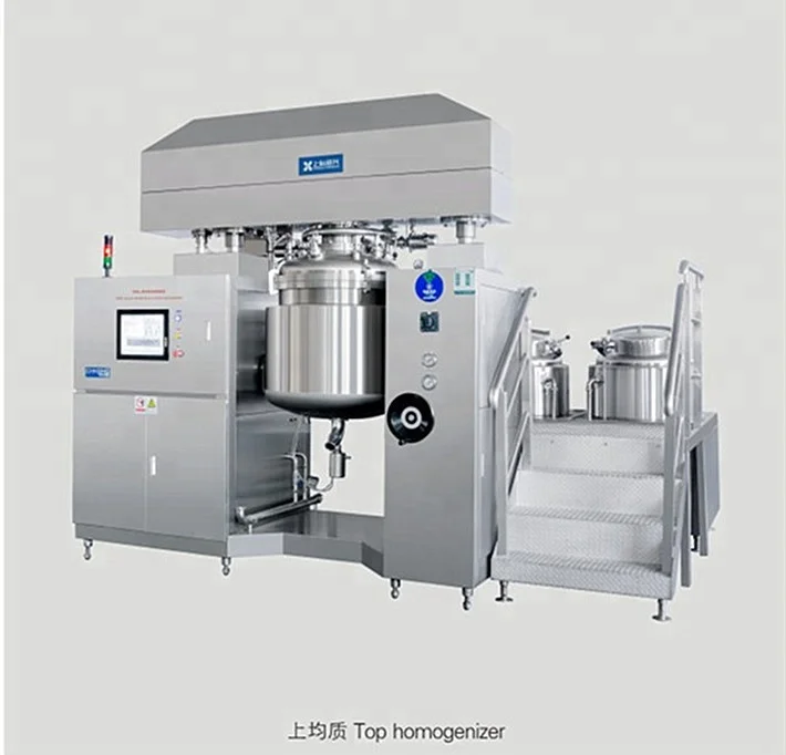 Vacuum Homogenizing Mixer Paint Making Machine With Hydraulic Lifting