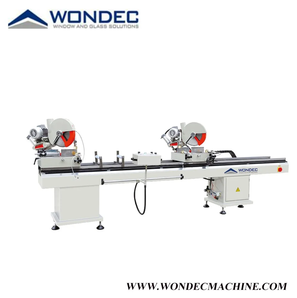 Window Making Double Head UPVC Cutting Machine Double Head Cutting Saw For PVC Profile