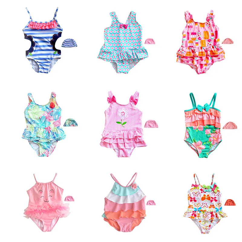 Hot Style Ins Kids Bathing Suit Cute Girl Photo Swimsuit Swimwear Board Shorts Fashion Beach Wear Kids