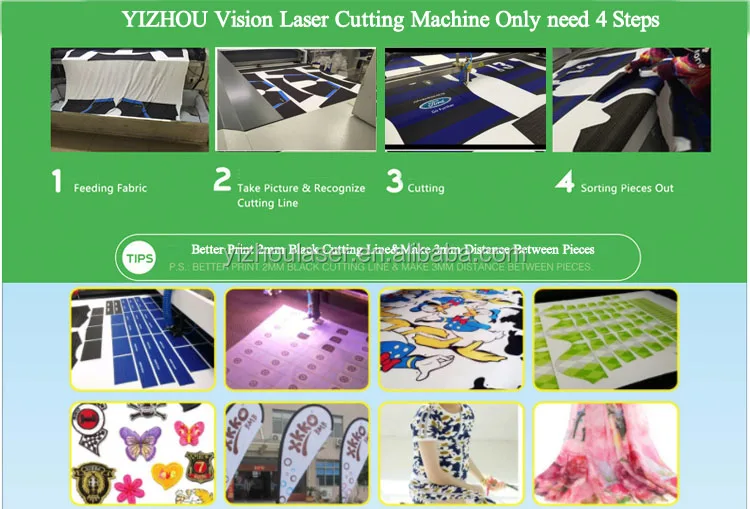 Auto Feeding Vision Scanning Laser Cutting Machine for Sublimation Printed Fabric in Roll  Y 1810