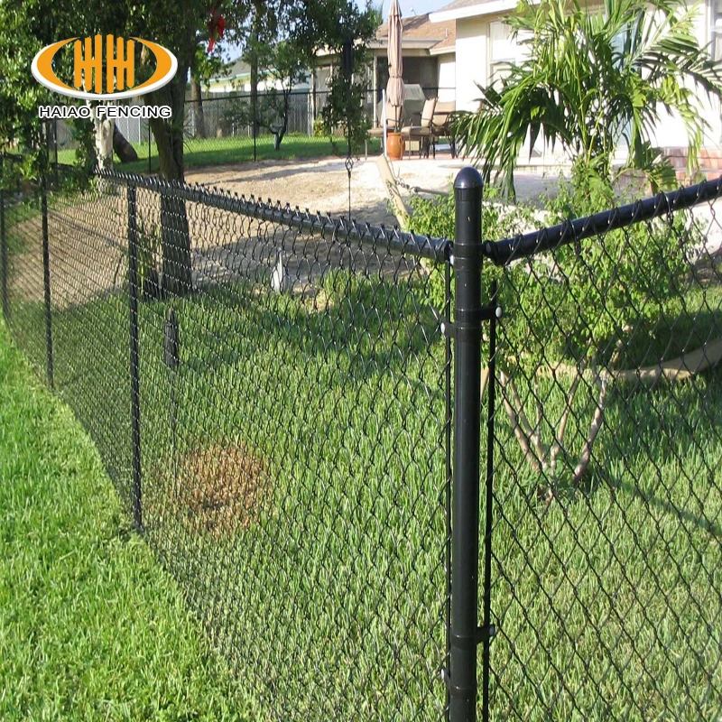 Used 5 foot plastic coated chain link fence for sale