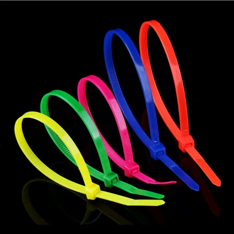 Chinese high quality ROHS approved colorful different sizes nylon soft cable ties made of nylon pa66