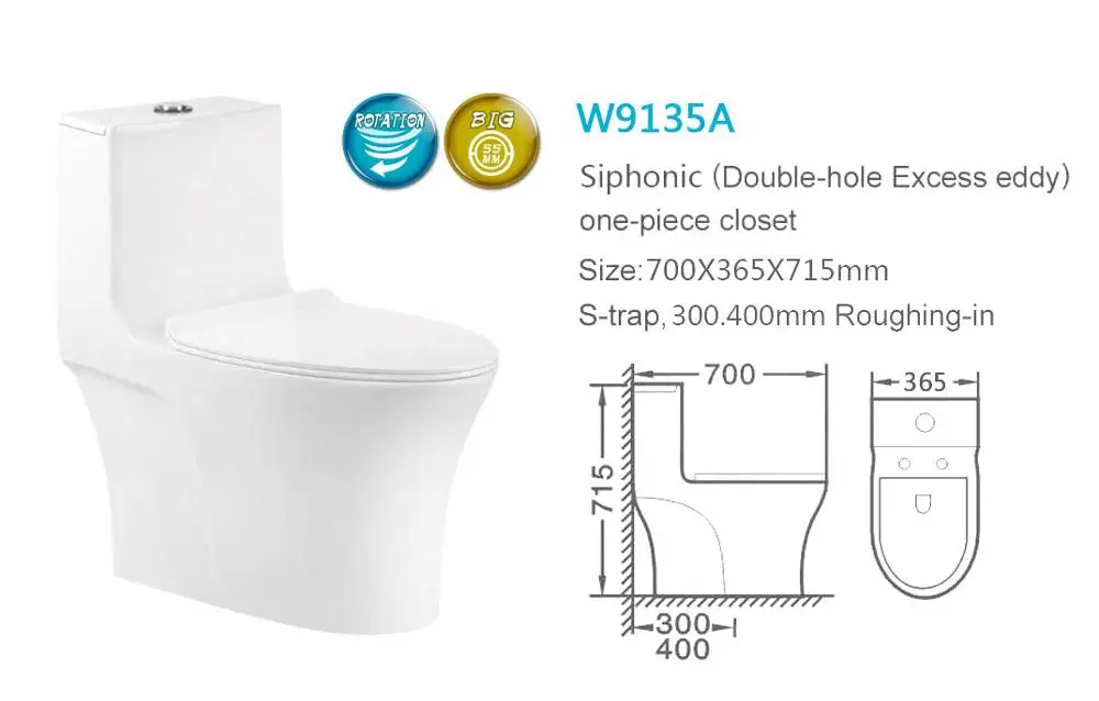 Hot sale new model ceramic toilet wc sizes