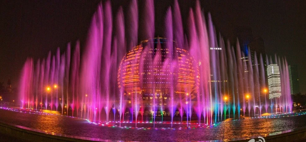 
Hot Sell Dmx 512 Digital Control System Garden Water Music Fountain For Outdoor Use 