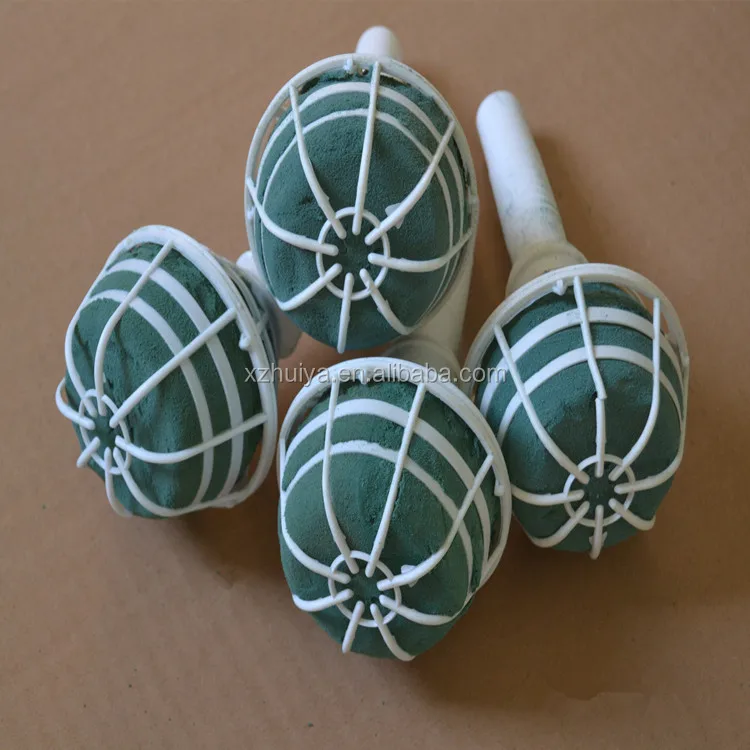 Fresh Flowers Bouquet Holder Handle Bridal Floral Foam Wedding Flower Decorations Holder For Bride