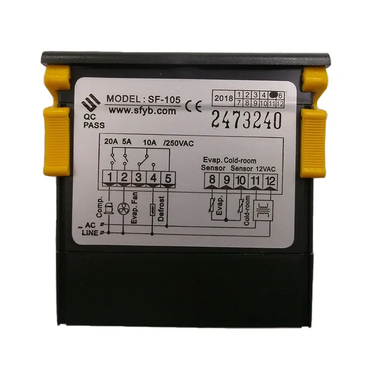 SF-105 Heater hot gas defrost mini intelligent digital temperature controller for refrigeration