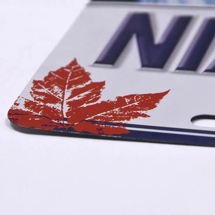 
aluminum customized embossed car license number plates blank number plate 