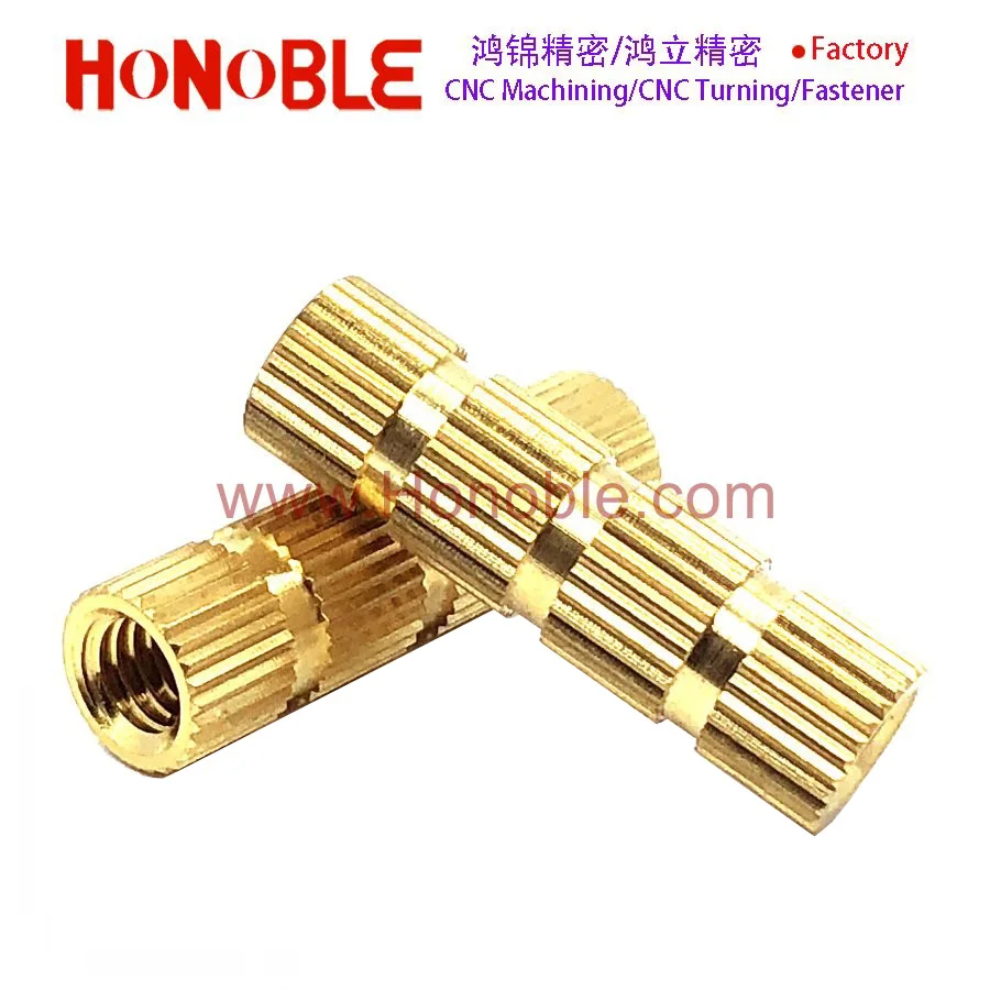 DIN16903 brass knurled threaded insert nuts